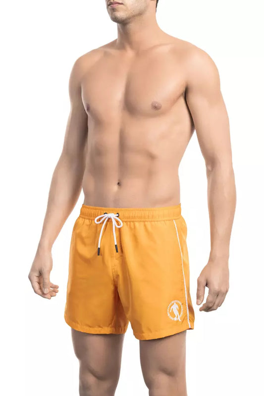 Oranje Polyester Heren Zwemshort