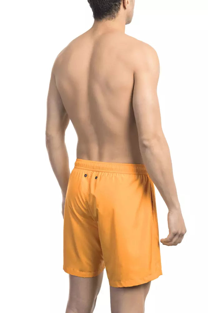 Oranje Polyester Heren Zwemshort