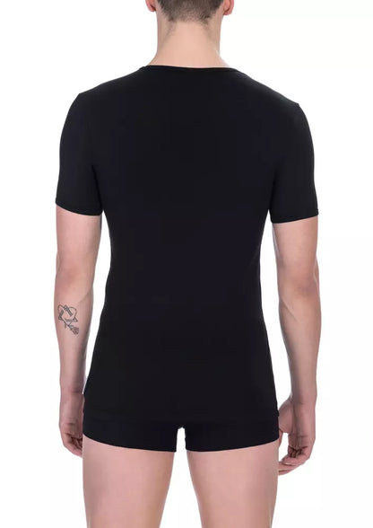 Black Cotton Men's T-Shirt