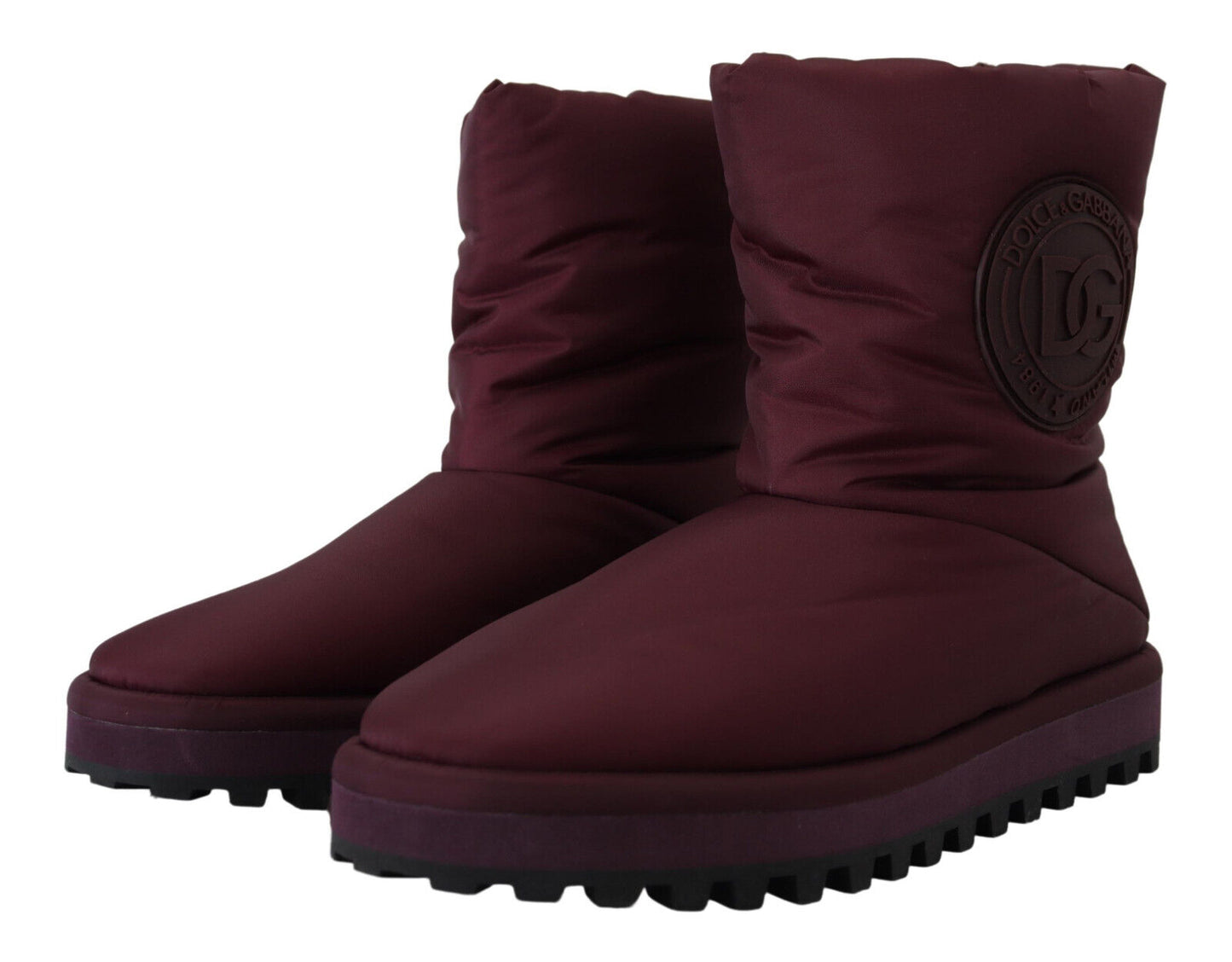 Elegante Bordeaux Mid Calf Laarzen