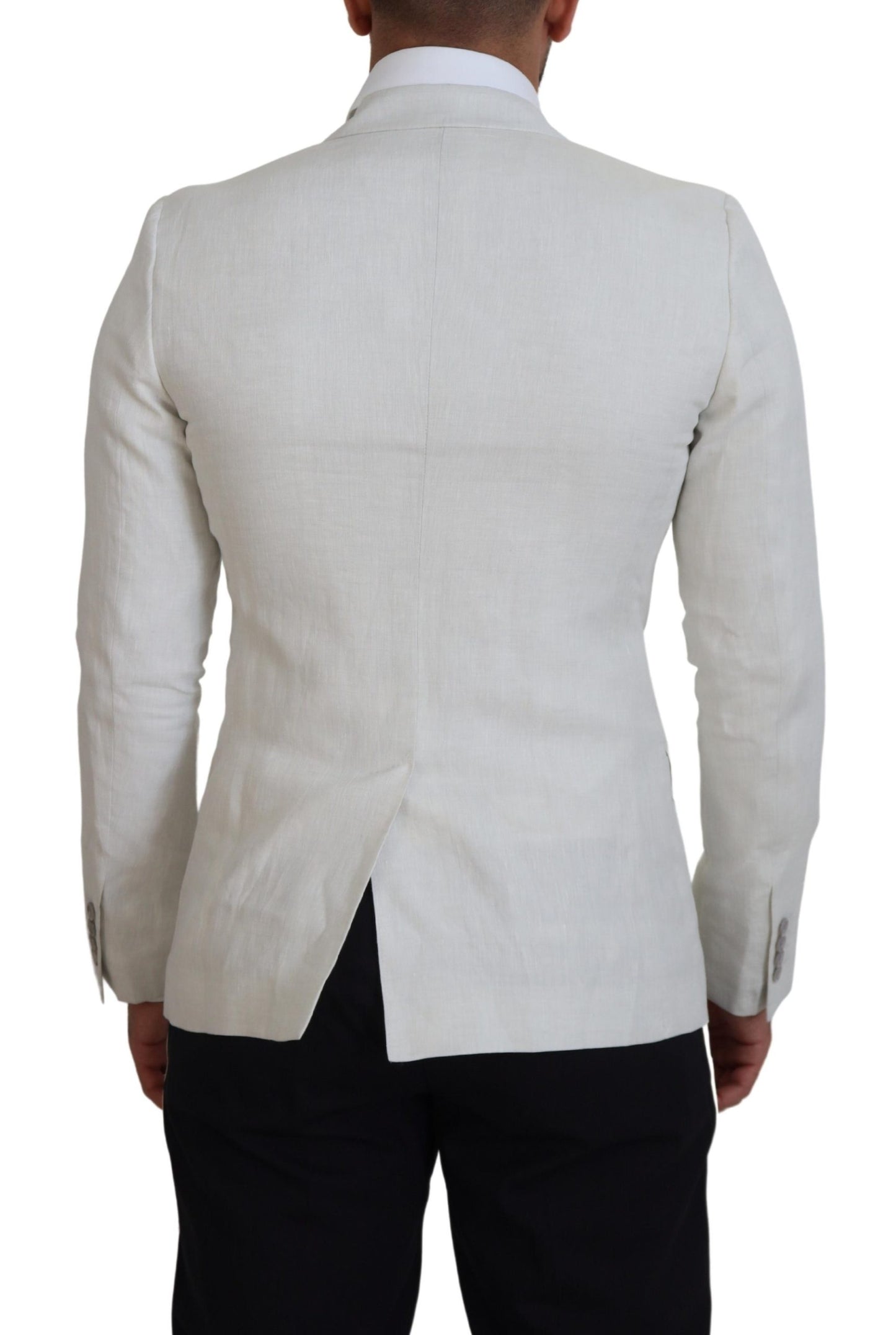 Elegante witte Sicilia enkelrijs blazer