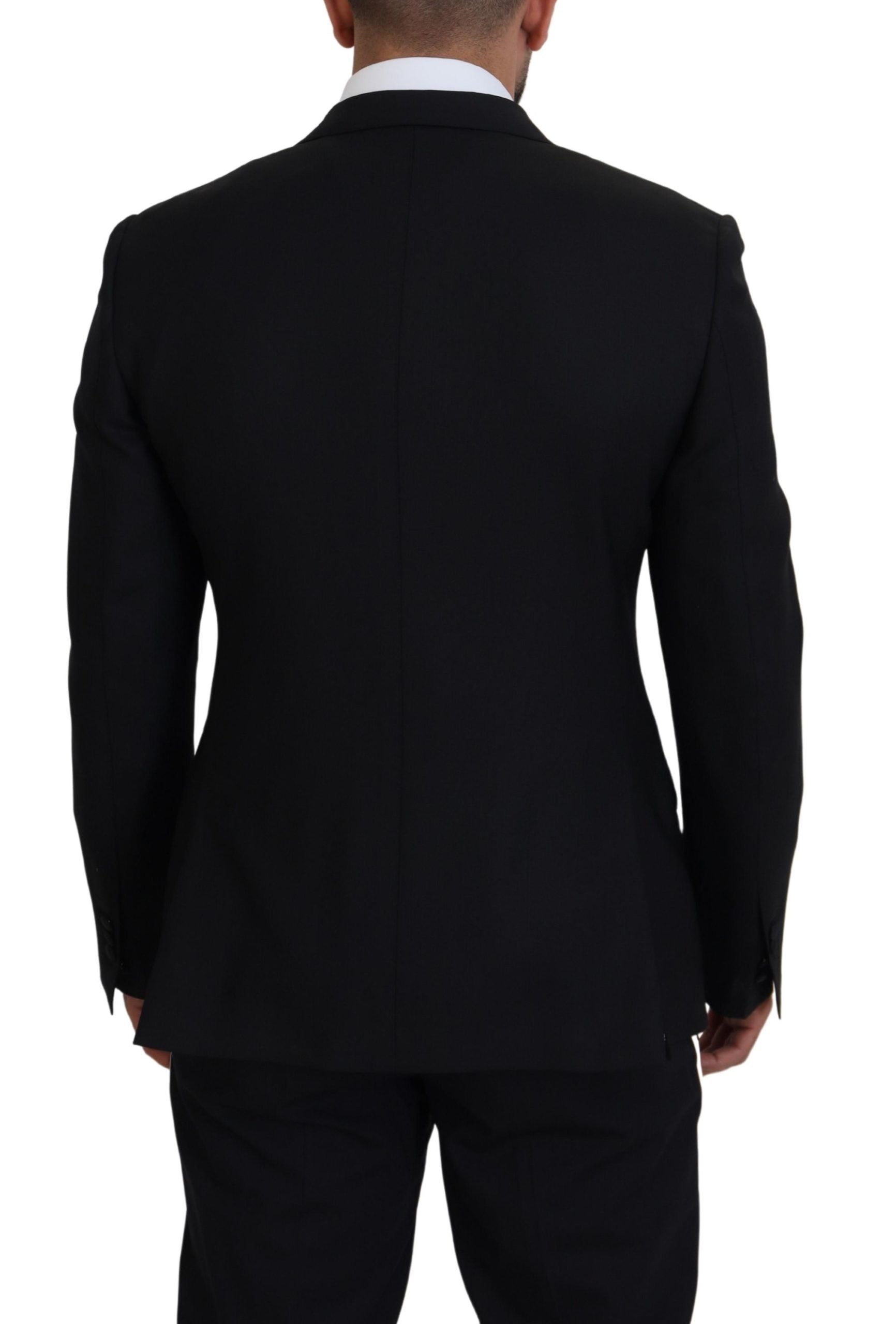 Elegante enkelrijs wolmix blazer