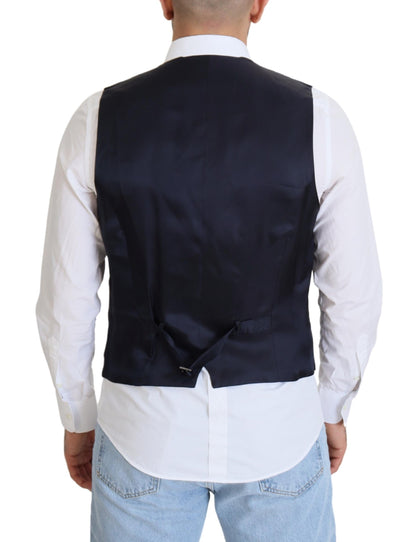 Elegante donkerblauwe formele vest