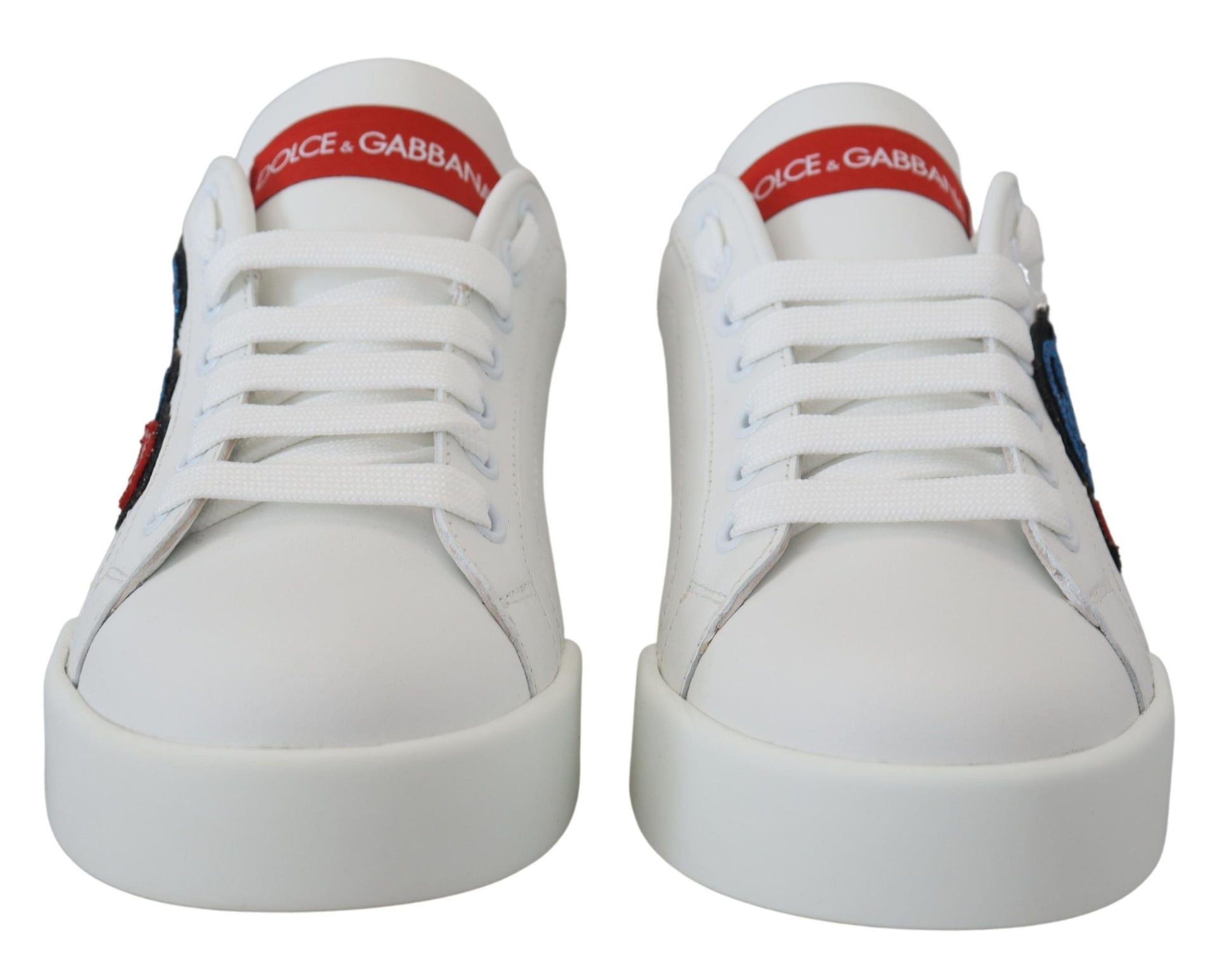 Sprankelende witte Portofino sneakers