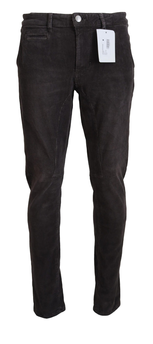 Elegante Corduroy Bruine Broek