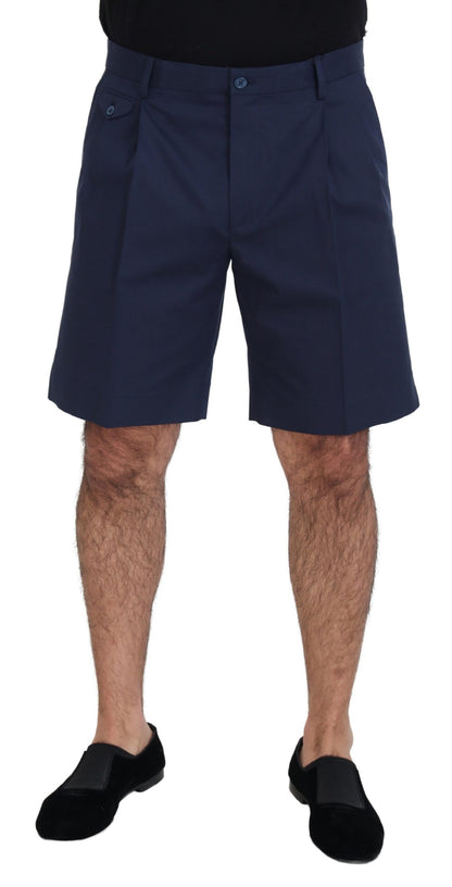 Elegante blauwe chino shorts