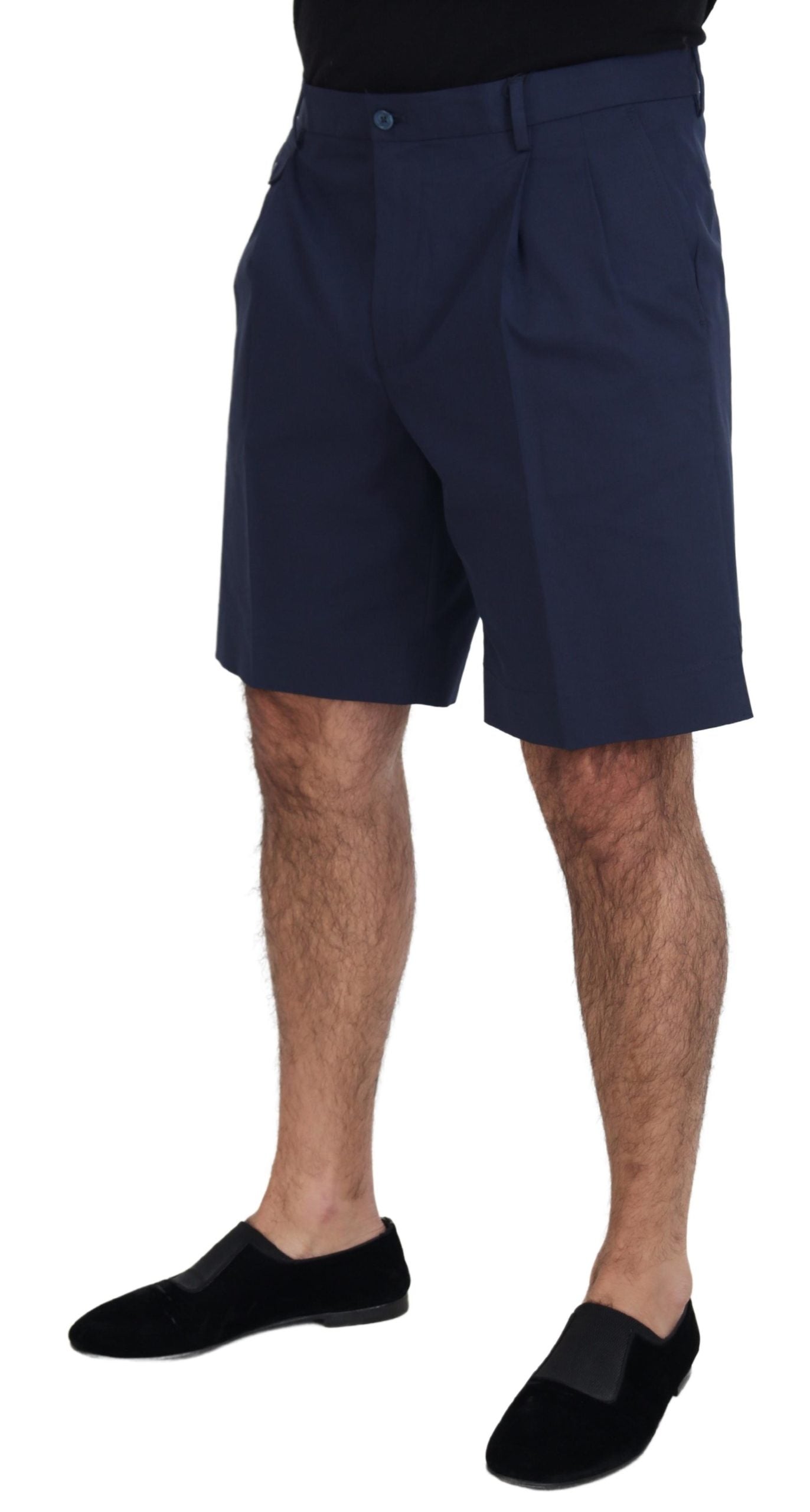 Elegante blauwe chino shorts