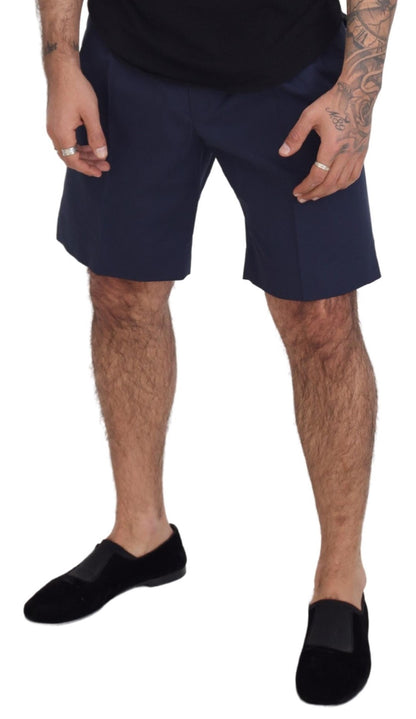 Elegante blauwe chino shorts