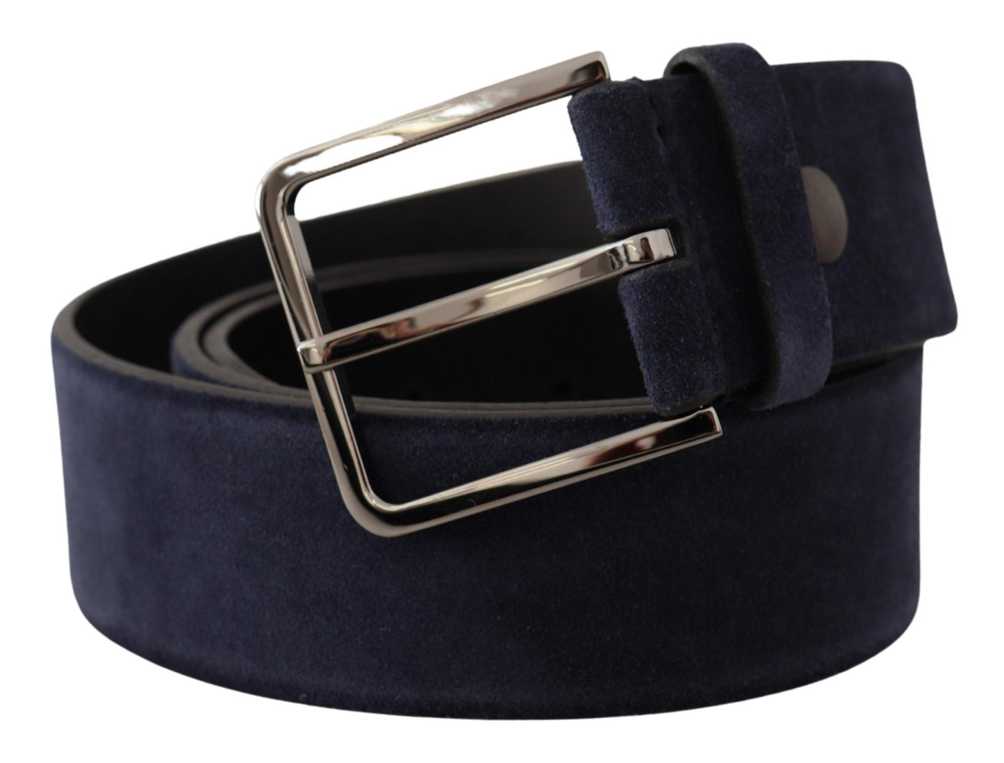 Navy Elegance fluwelen leren riem