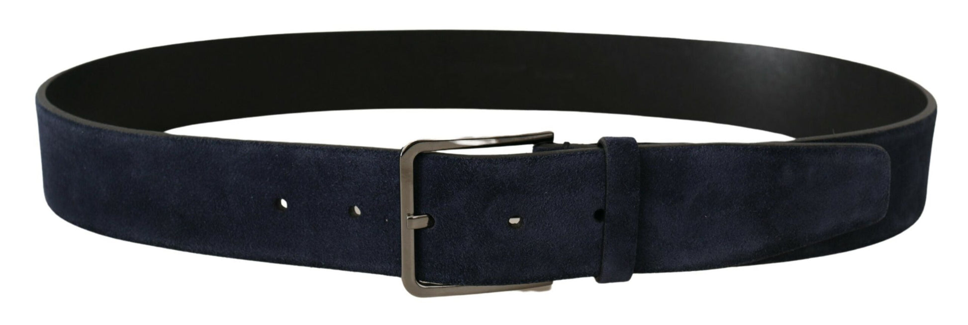 Navy Elegance fluwelen leren riem