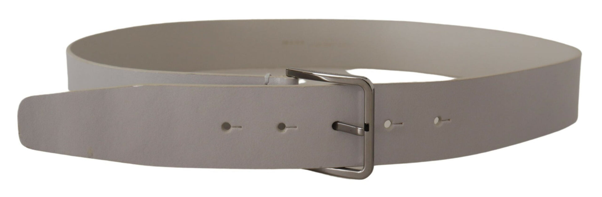 Elegante witte Vitello leren riem