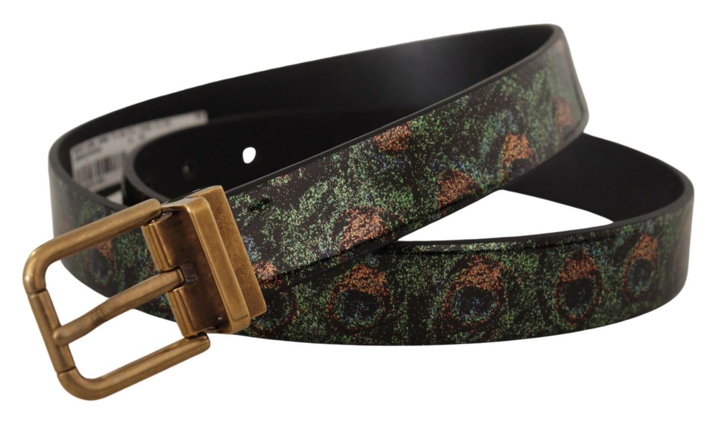 Elegante zwarte grosgrain leren riem