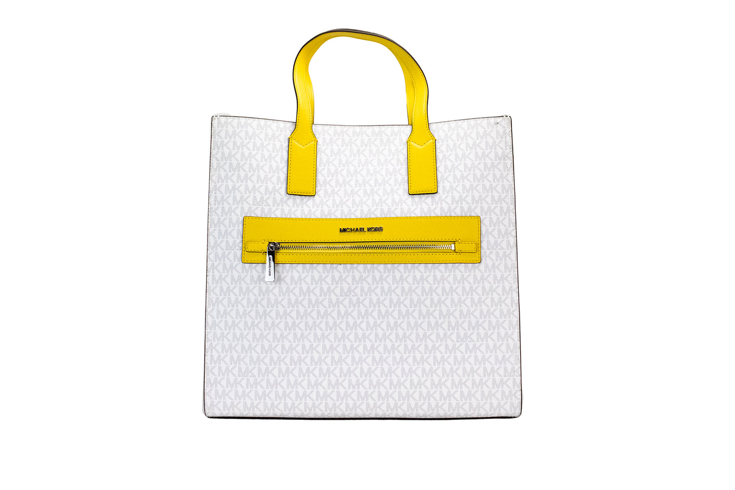 Kenly Grote Signature Citrus PVC Noord Zuid Tote Computer Handtas