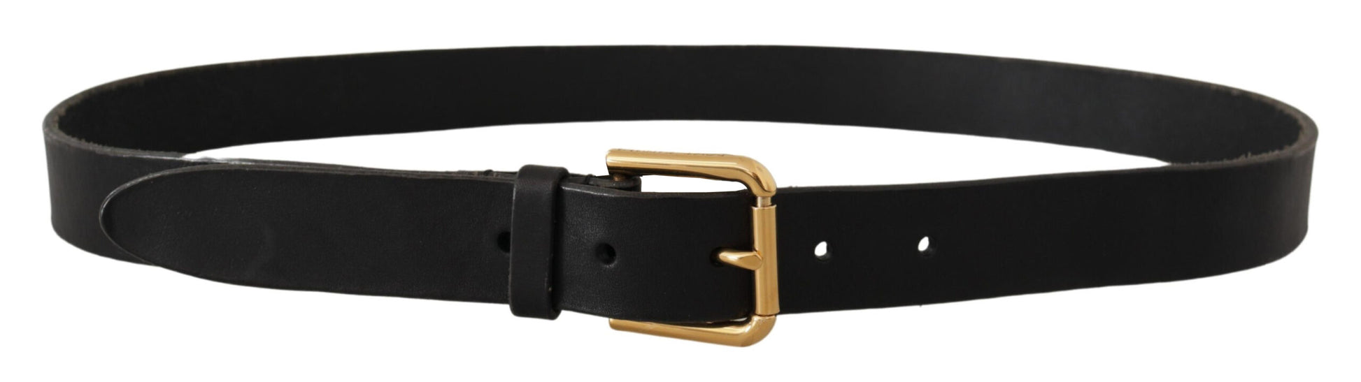 Elegante leren riem met metalen gesp