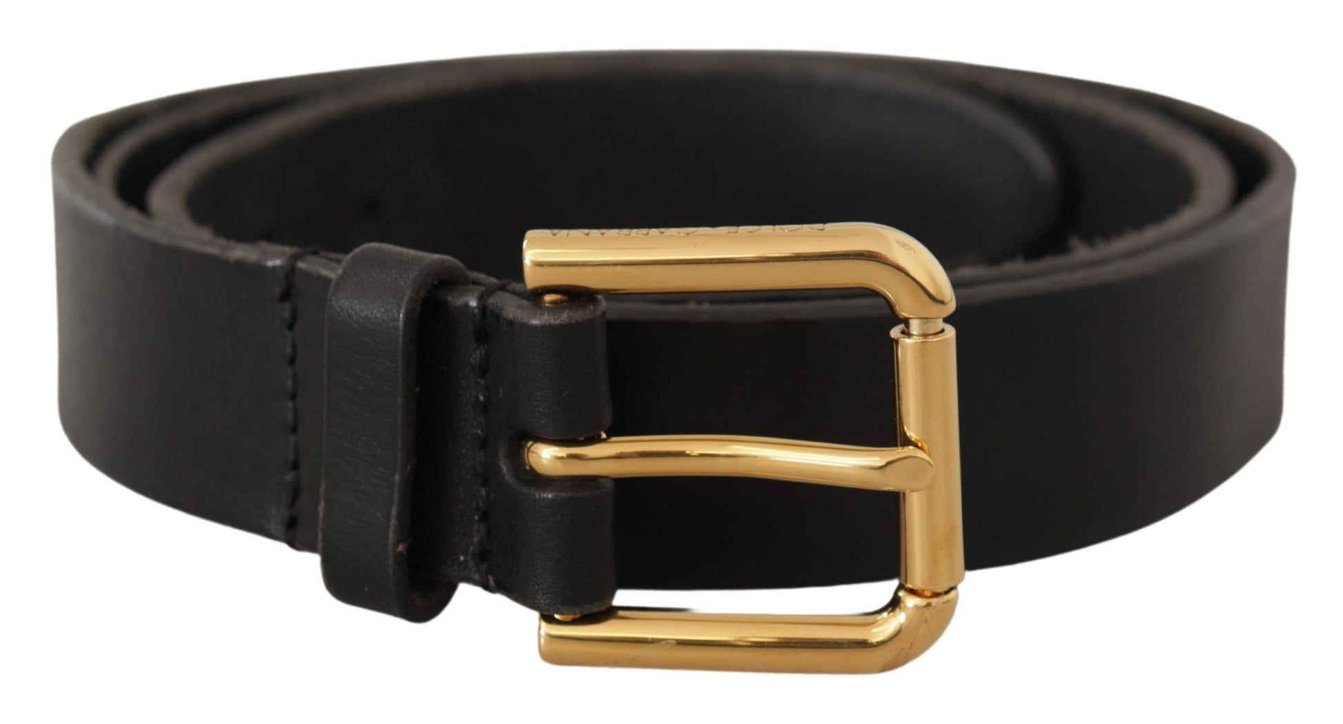 Elegante leren riem met metalen gesp