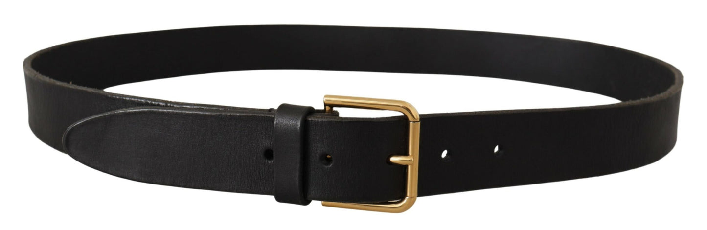 Elegante leren riem met metalen gesp