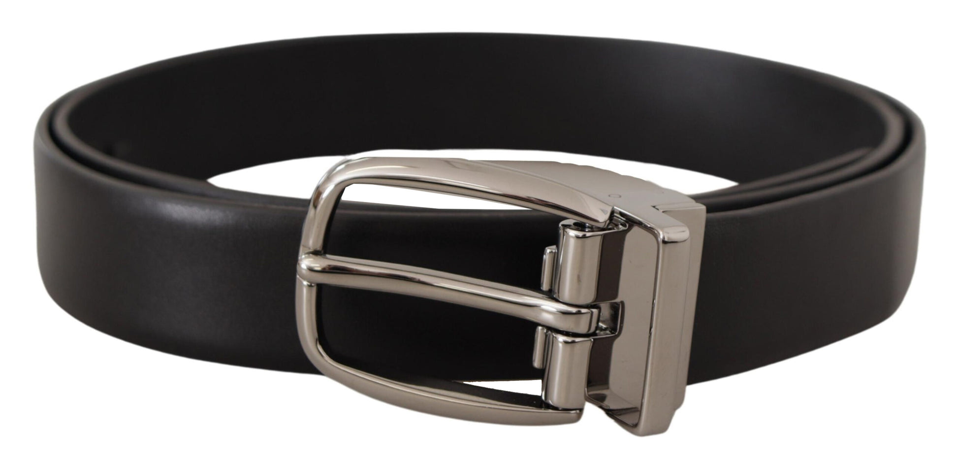 Elegante leren riem met metalen gesp