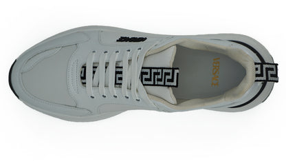 Strakke witte kalfsleren sneakers