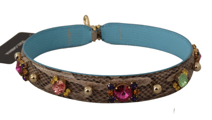 Elegante Python leren schouderband accessoire