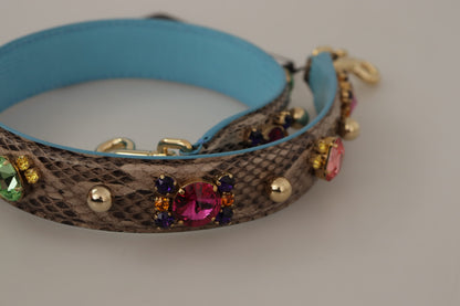 Elegante Python leren schouderband accessoire