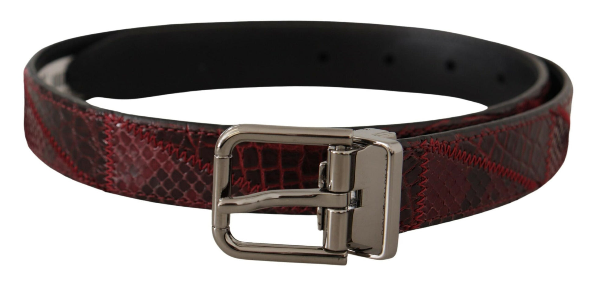 Elegante rode exotische leren riem