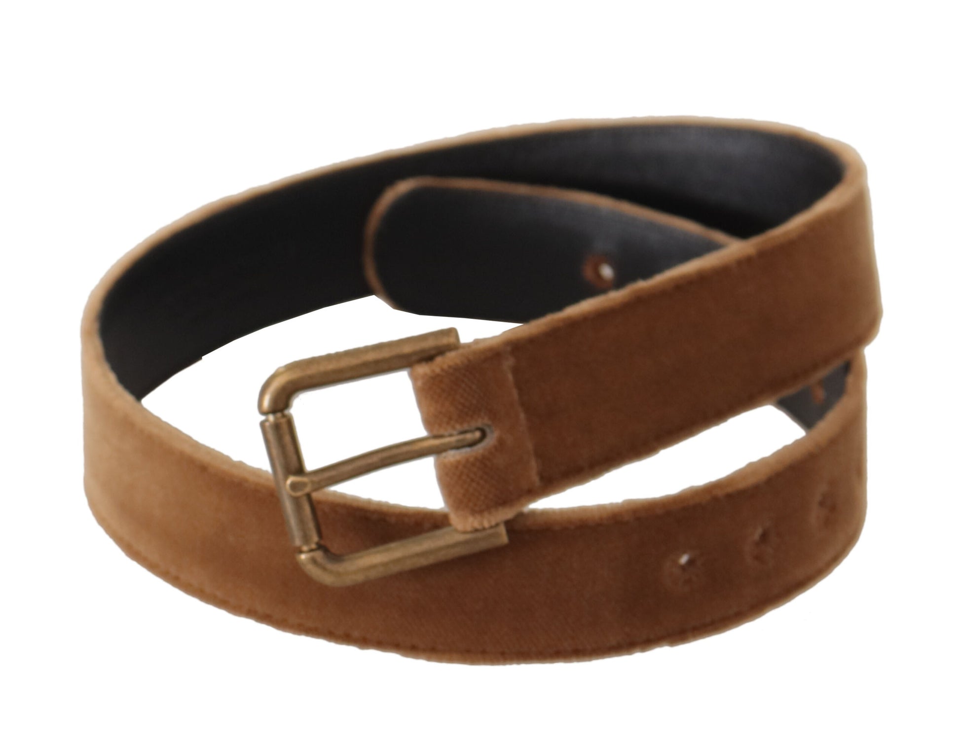 Elegante leren riem met gegraveerde gesp