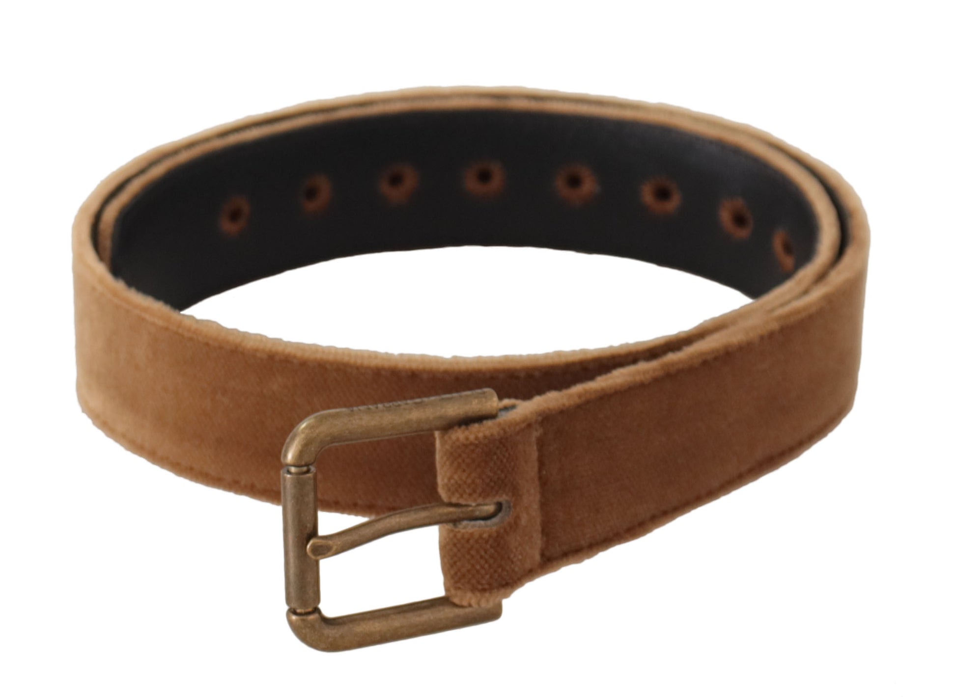 Elegante leren riem met gegraveerde gesp