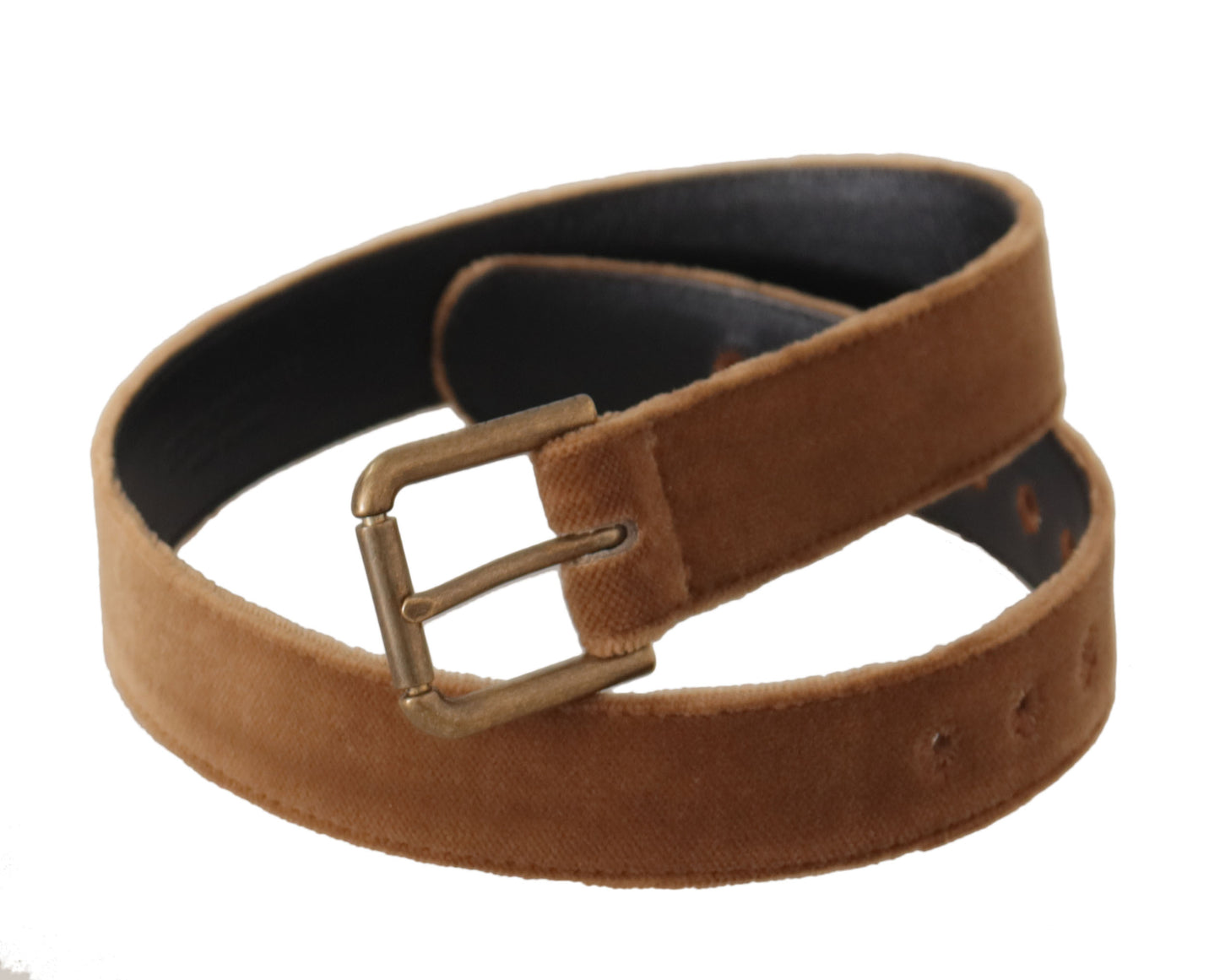 Elegante leren riem met gegraveerde gesp