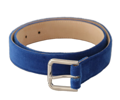 Elegante fluwelen metalen logo riem