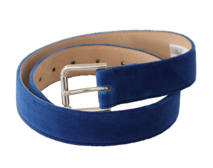 Elegante fluwelen metalen logo riem