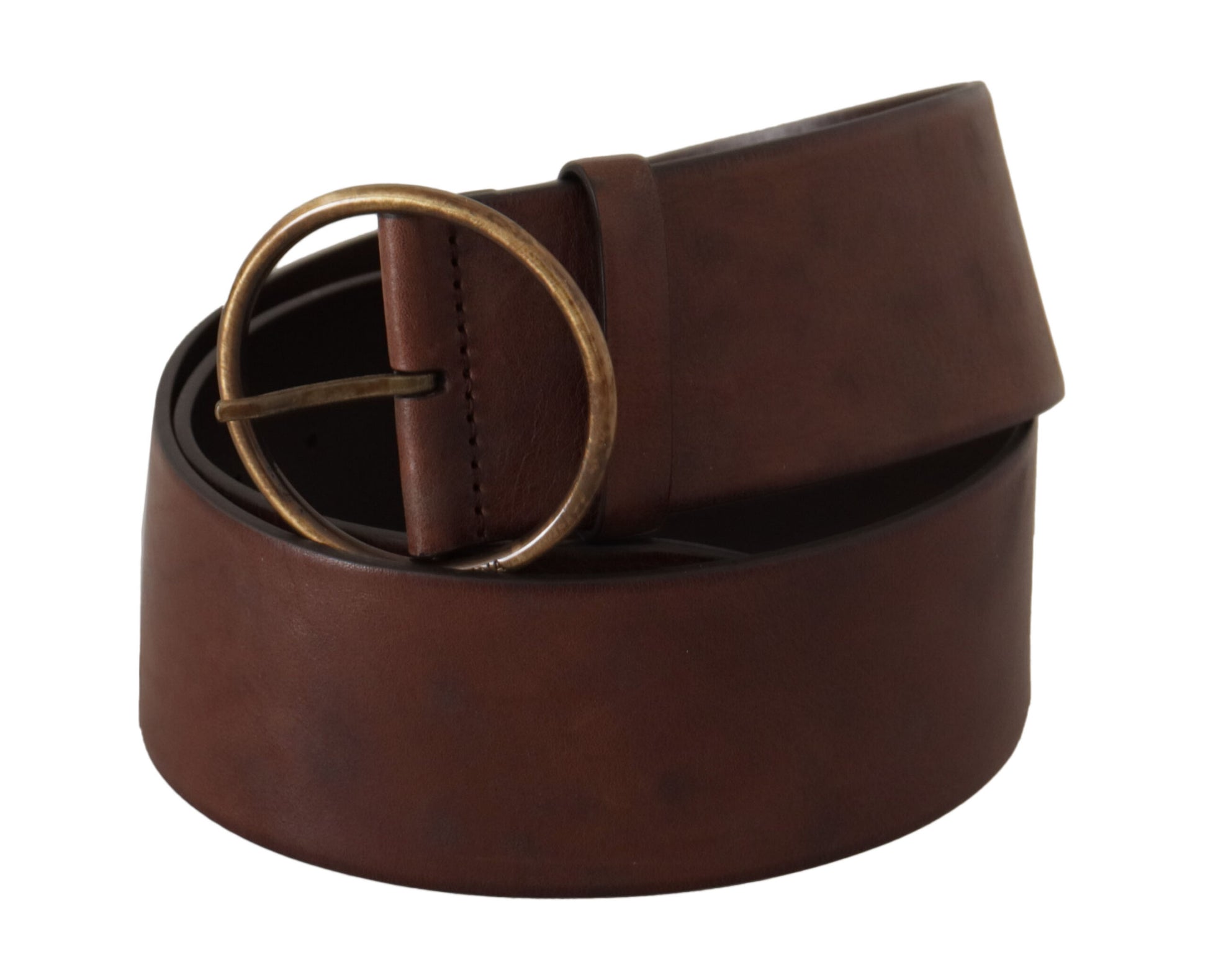 Elegante leren riem met gegraveerde gesp