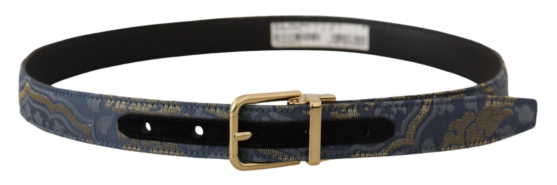 Elegante marineblauwe leren riem