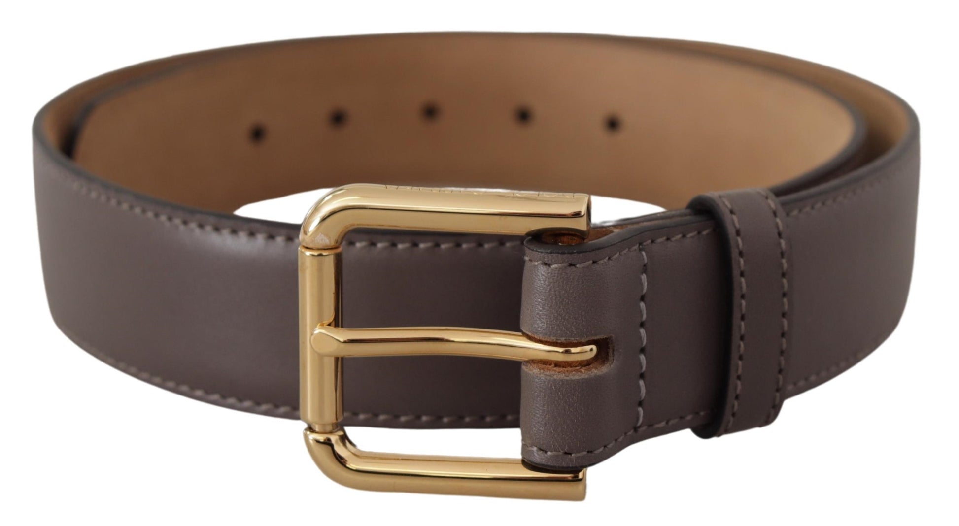 Elegante leren riem met gegraveerde gesp