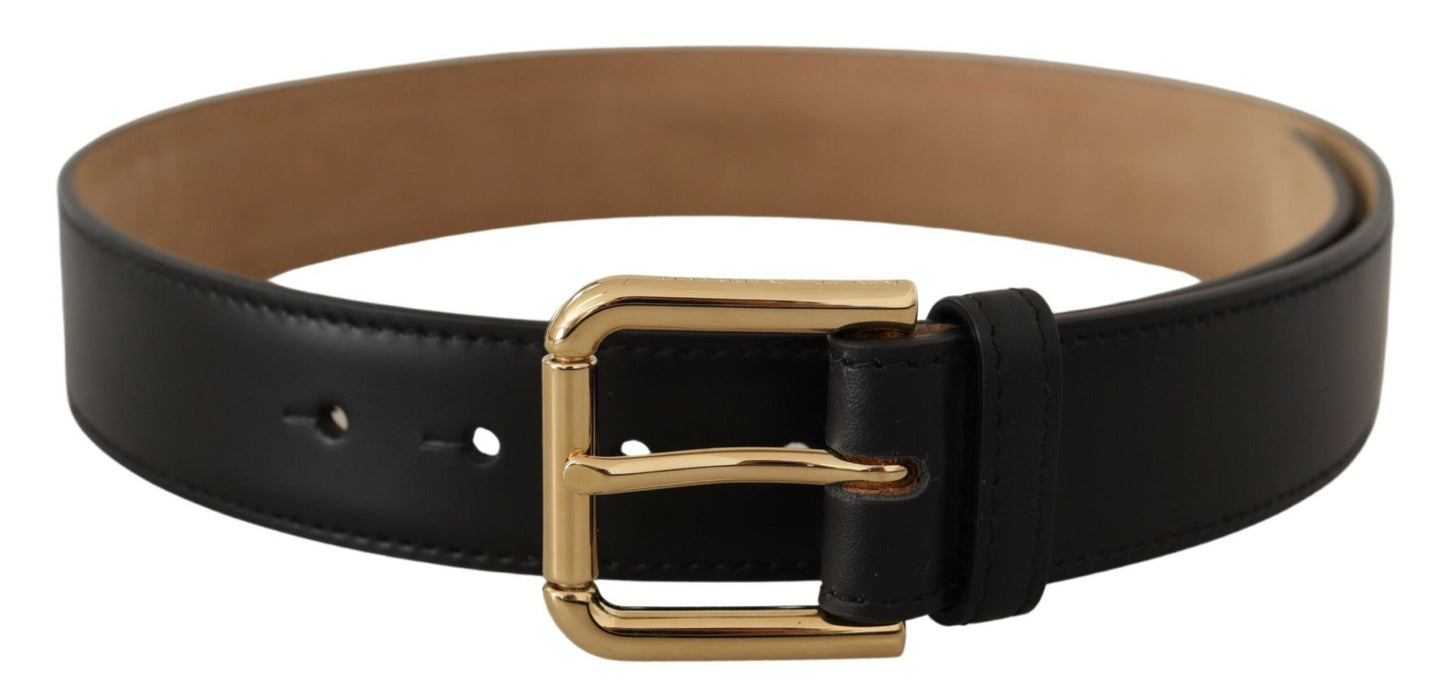 Elegante leren riem met logogesp