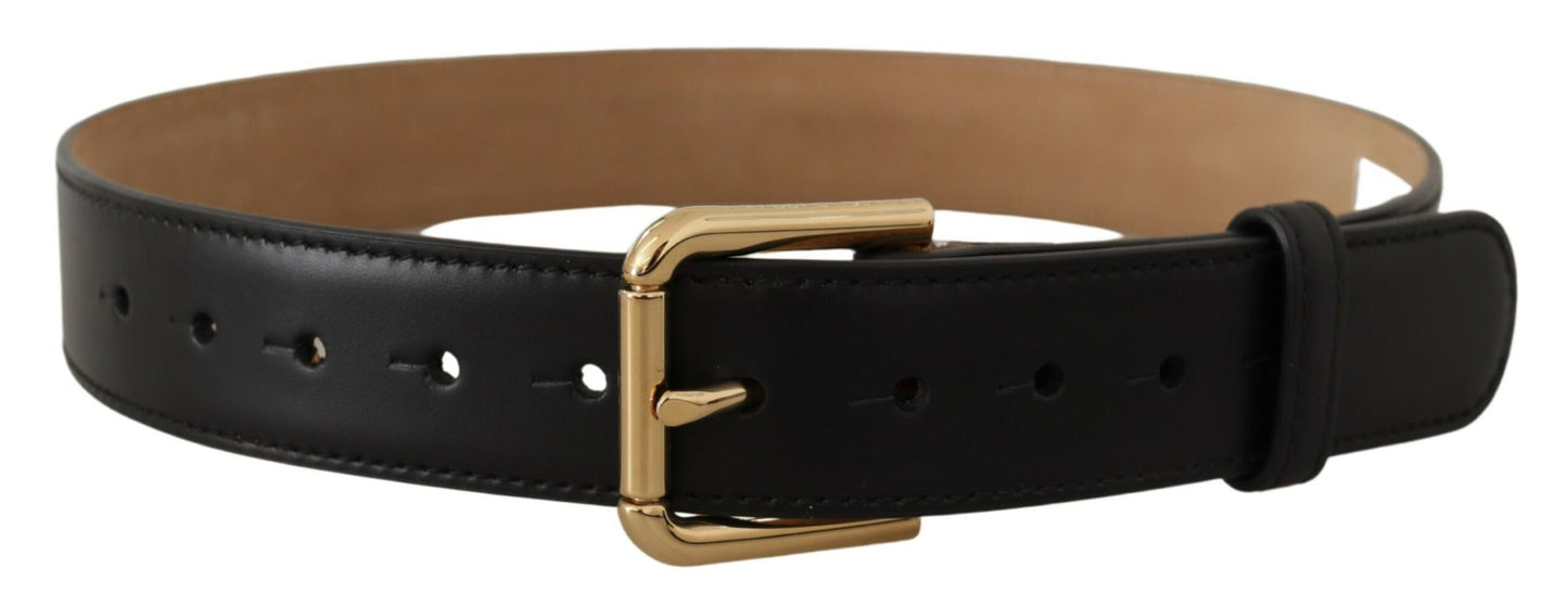 Elegante leren riem met logogesp