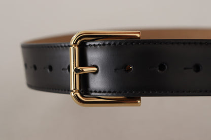 Elegante leren riem met logogesp