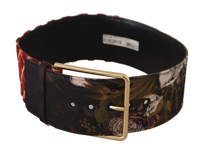 Gegraveerde logo multicolor leren riem