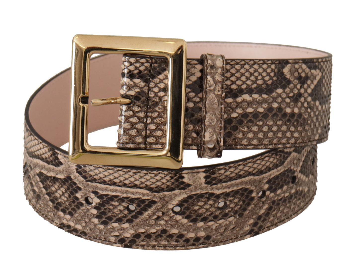 Elegante leren riem met logogesp