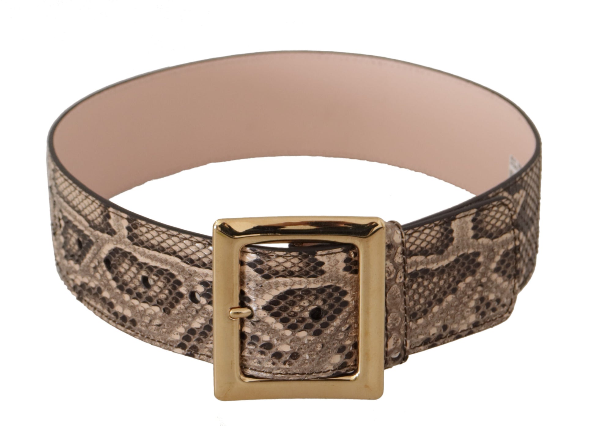 Elegante leren riem met logogesp