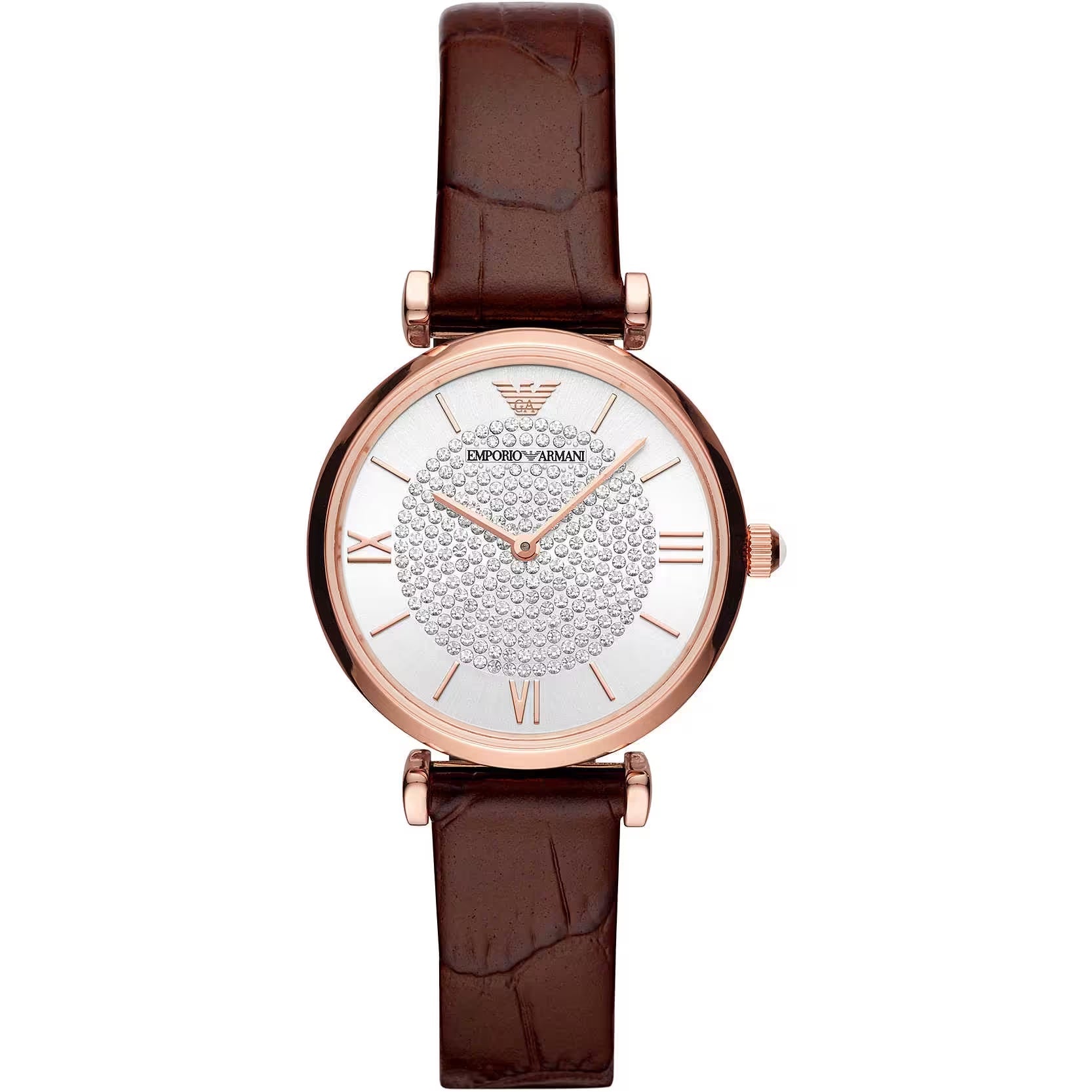 Elegant Bordeaux leren horloge voor dames