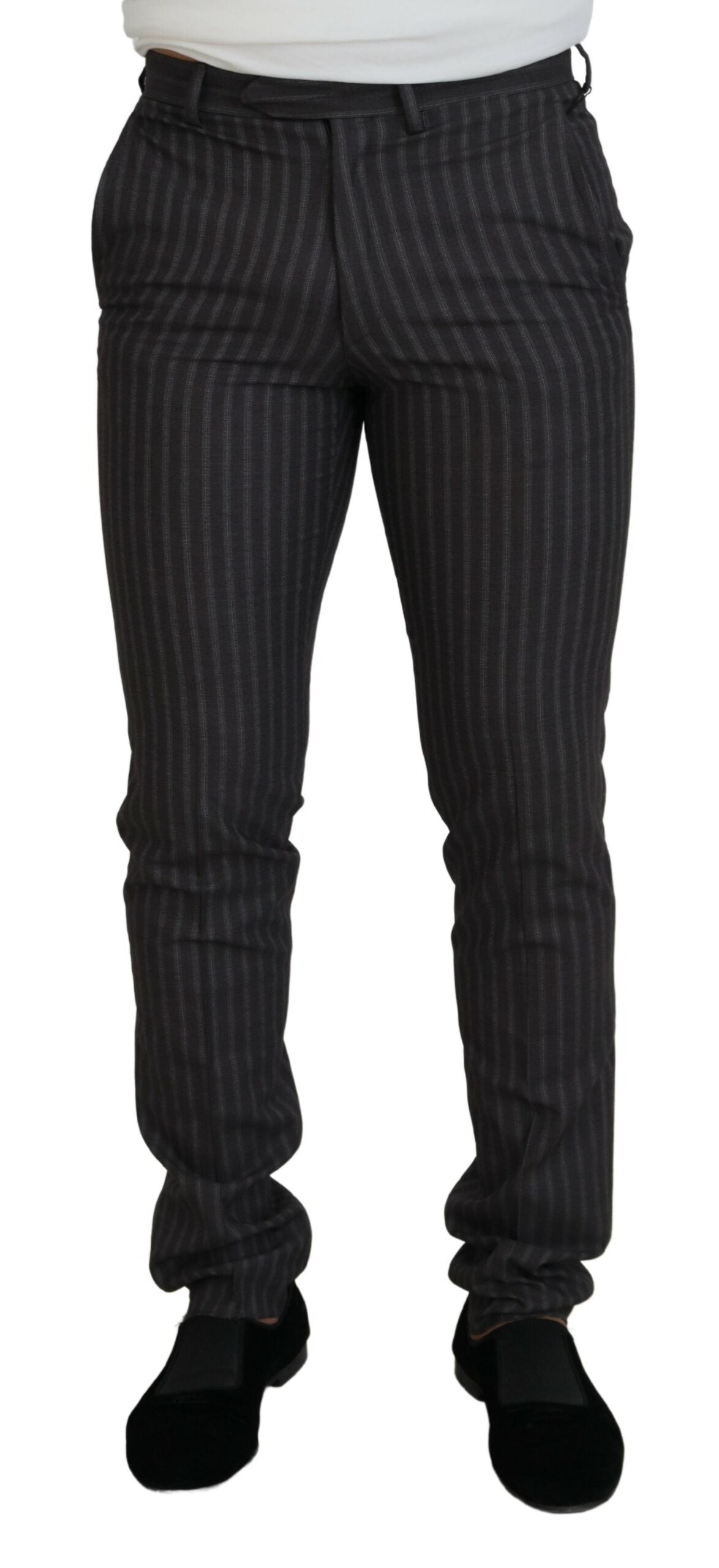 Elegante gestreepte pantalon voor heren