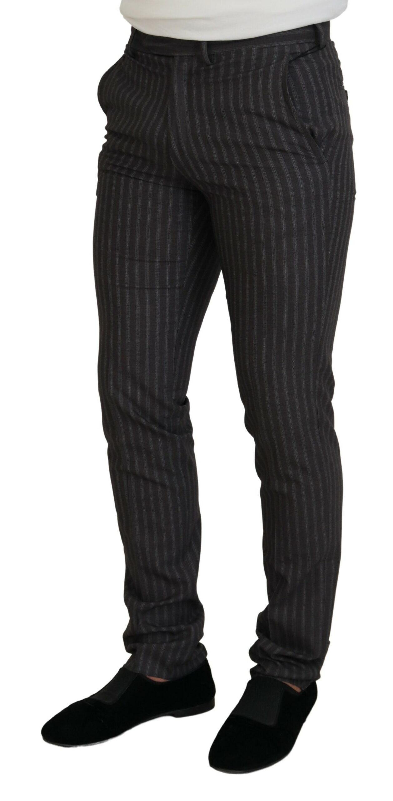 Elegante gestreepte pantalon voor heren