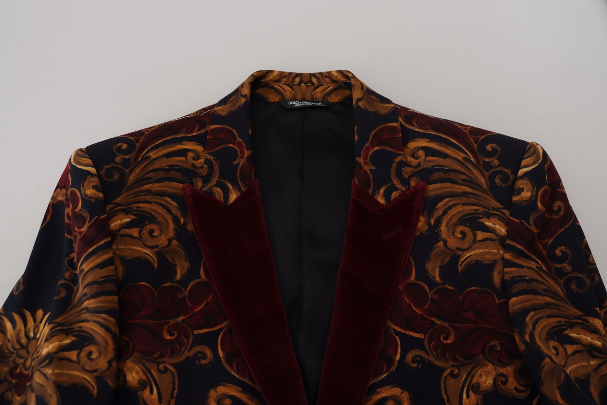 Elegante veelkleurige wolmix blazer