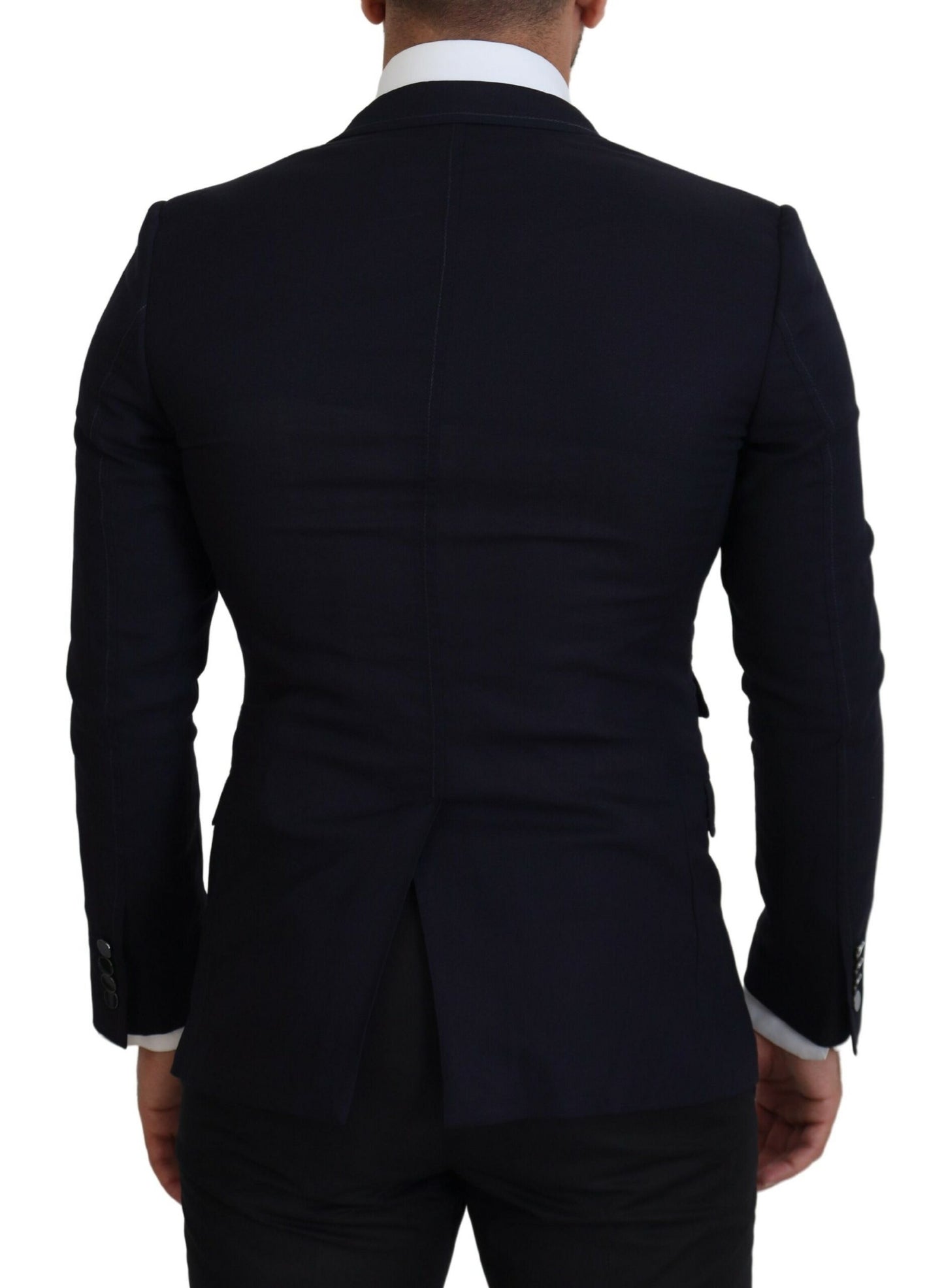 Elegante zwarte enkelrijs blazer