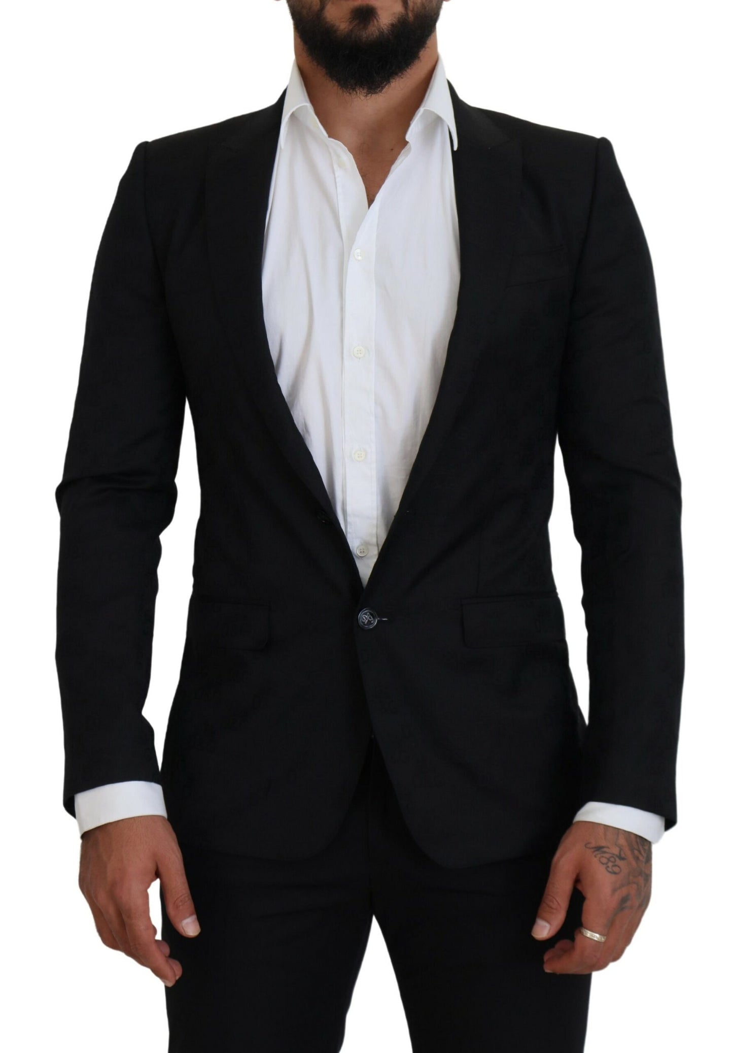 Elegante zwarte formele blazer in Martini-stijl