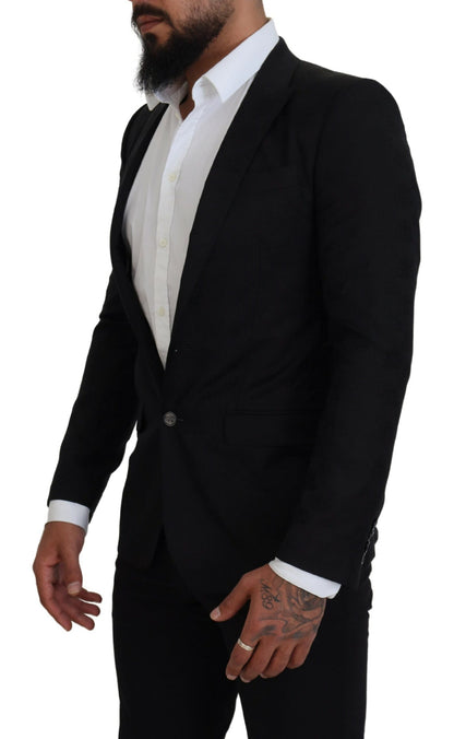 Elegante zwarte formele blazer in Martini-stijl