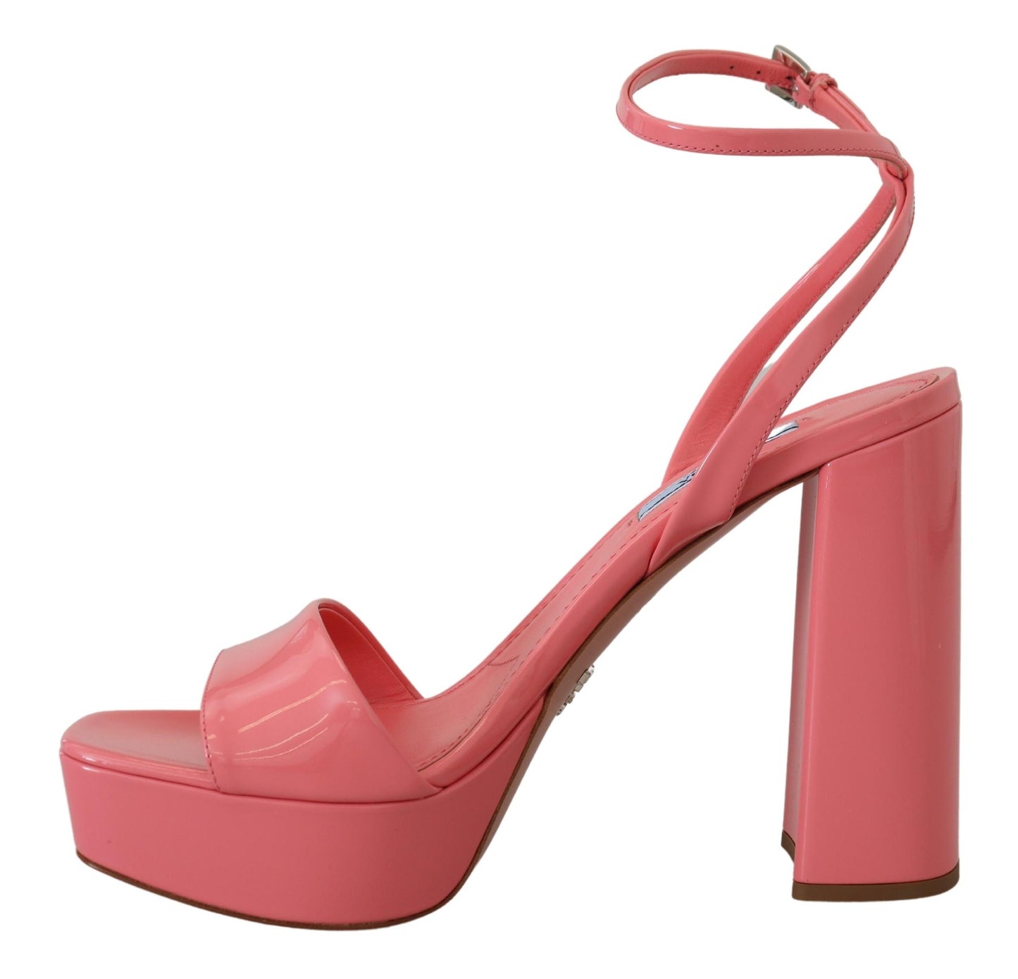 Chique roze lakleren platform sandalen