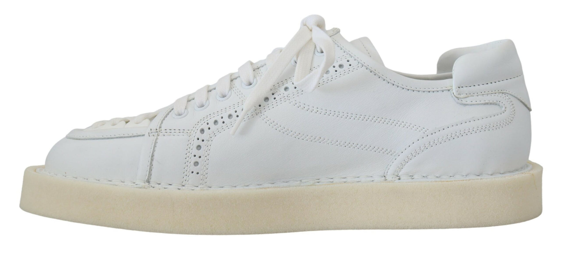 Elegante witte lage Oxford sneakers