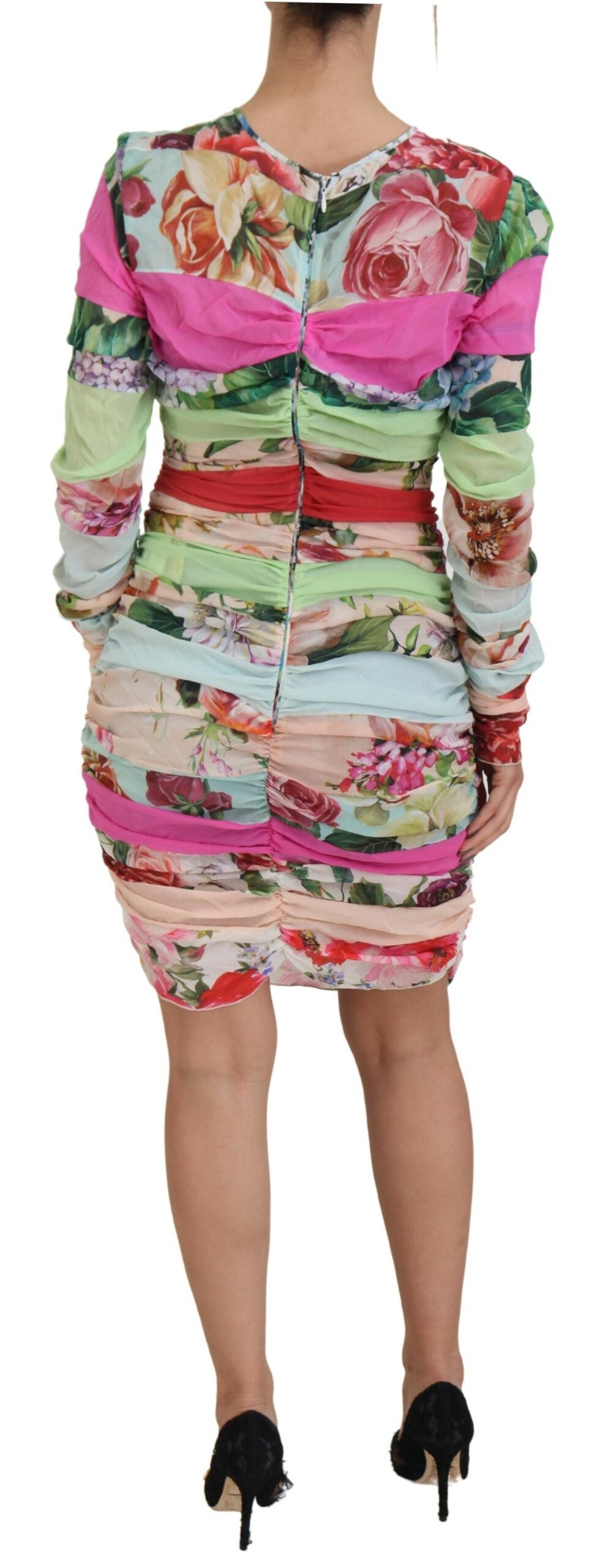 Bloemen Bodycon Zijden Jurk