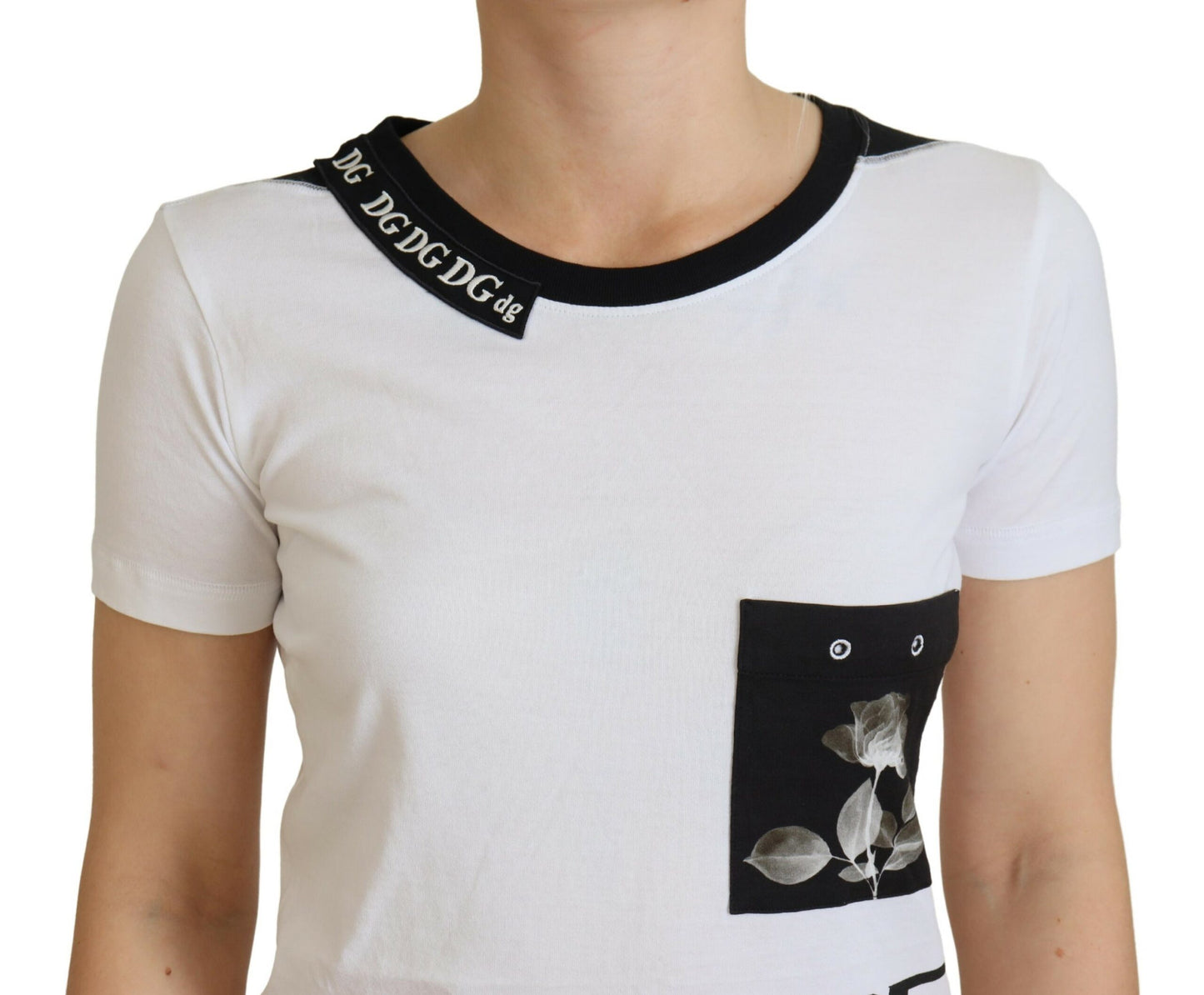 Chique monochroom 'Here and Now' katoenen T-shirt